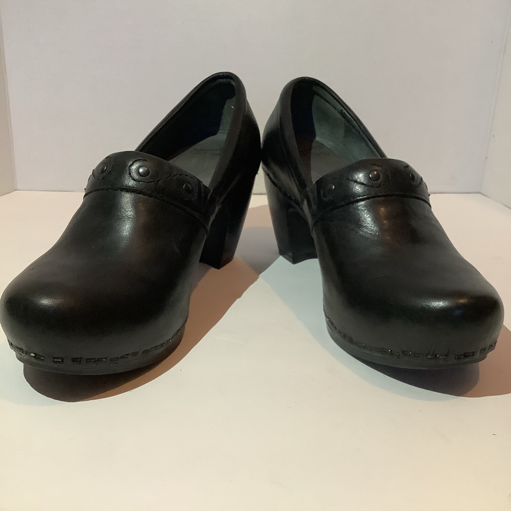 Dansko Riki Black Comfort Clogs 1311020200 Sz 39